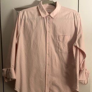 Everlane Japanese Oxford Shirt, pink, size 10